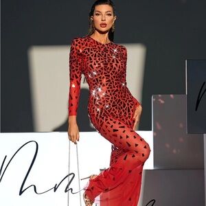 Beautiful, long dress one time used